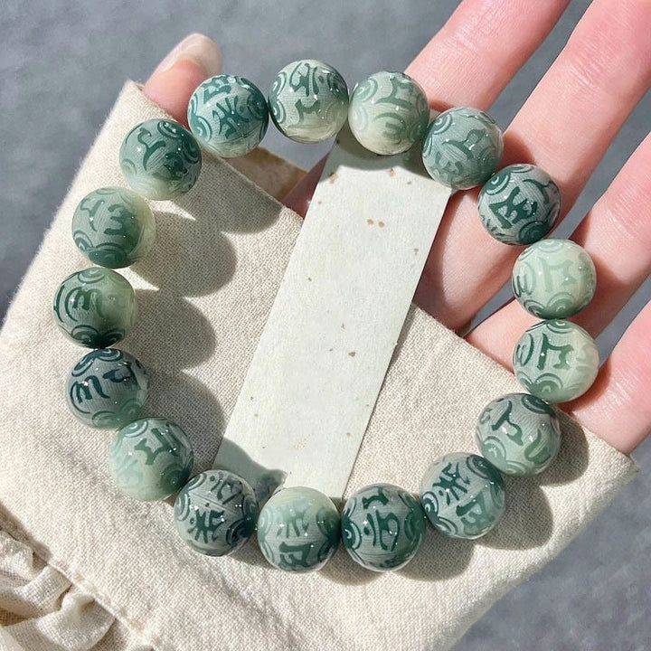 Buddha Stones Chinese Zodiac Natal Buddha Bodhi Seed Om Mani Padme Hum Engraved Wisdom Bracelet - image 19
