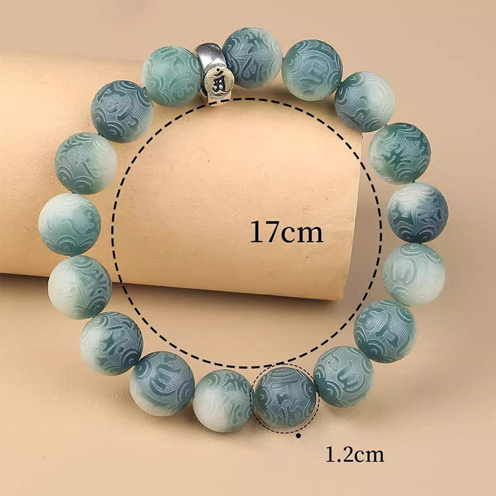 Buddha Stones Chinese Zodiac Natal Buddha Bodhi Seed Om Mani Padme Hum Engraved Wisdom Bracelet - image 17