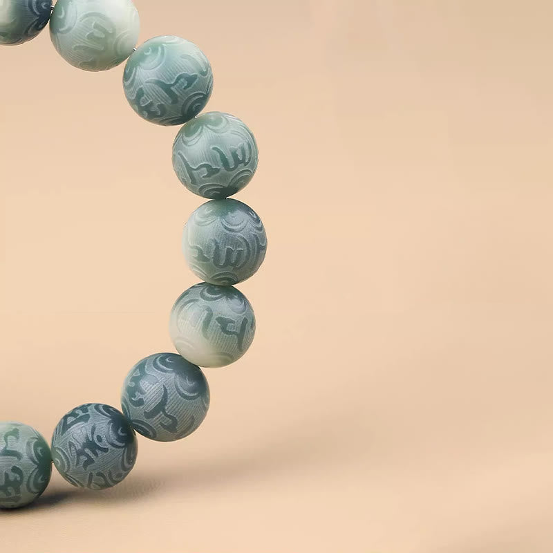 Buddha Stones Chinese Zodiac Natal Buddha Bodhi Seed Om Mani Padme Hum Engraved Wisdom Bracelet - image 2