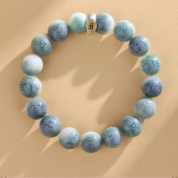 Buddha Stones Chinese Zodiac Natal Buddha Bodhi Seed Om Mani Padme Hum Engraved Wisdom Bracelet - image 13
