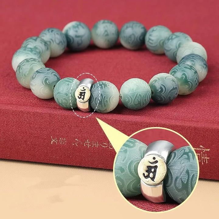 Buddha Stones Chinese Zodiac Bodhi Seed Om Mani Padme Hum Engraved Wisdom Bracelet - image 13
