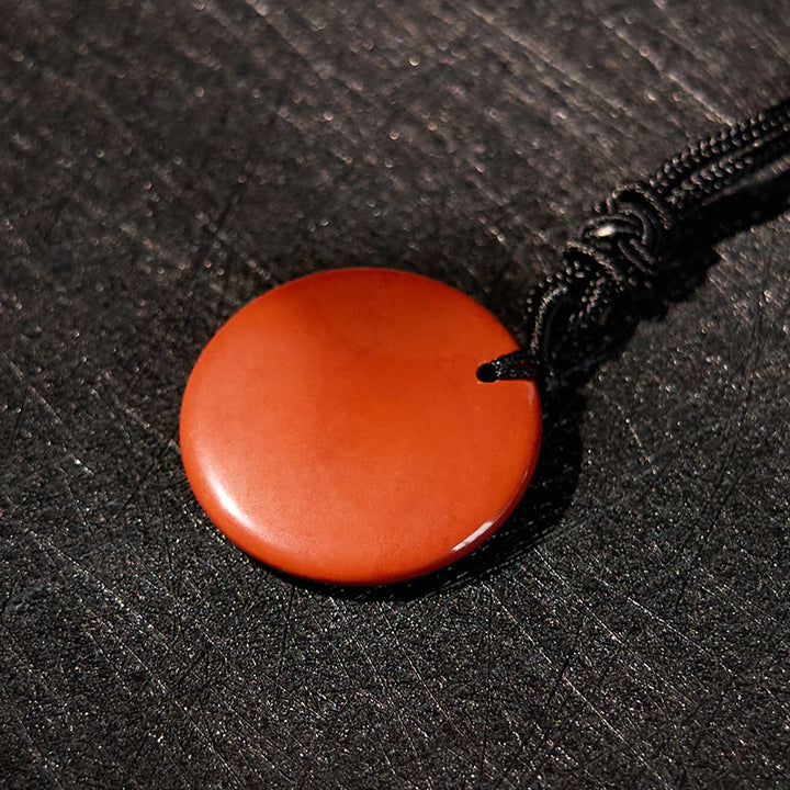 Buddha Stones Swastika Lotus Pattern Natural Various Crystal Black Obsidian Purification Necklace Pendant - image 23