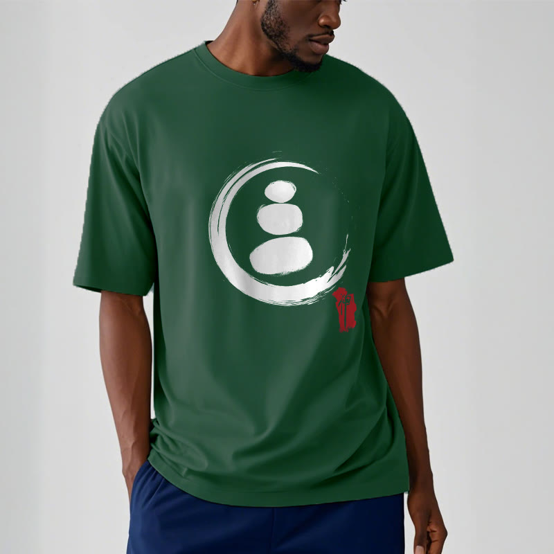 Buddha Stones Zen Circles Cotton Tee T-shirt - image 8