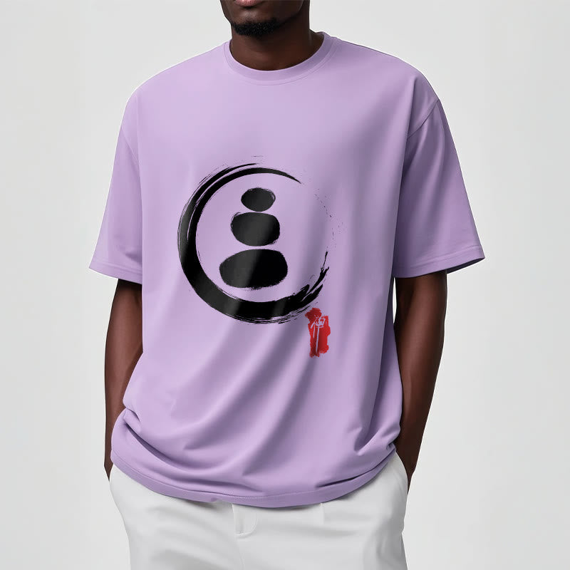 Buddha Stones Zen Circles Cotton Tee T-shirt - image 16