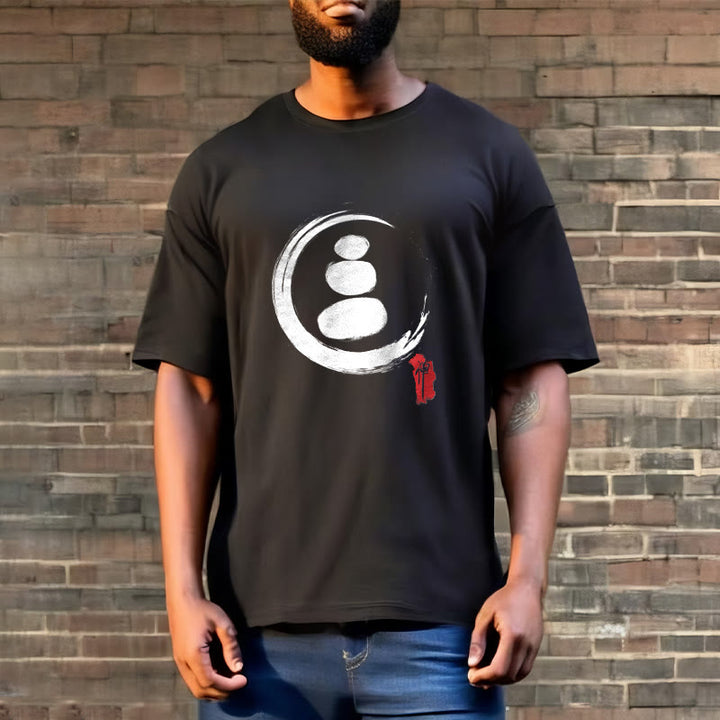 Buddha Stones Zen Circles Cotton Tee T-shirt - image 2