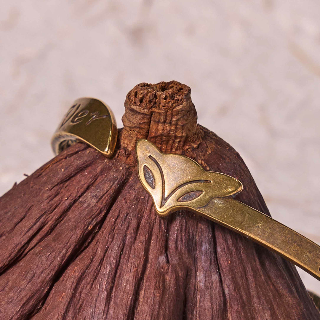 Buddha Stones Fox Head Copper Brass 'Love You Forever' Luck Self Care Bracelet Bangle - image 3