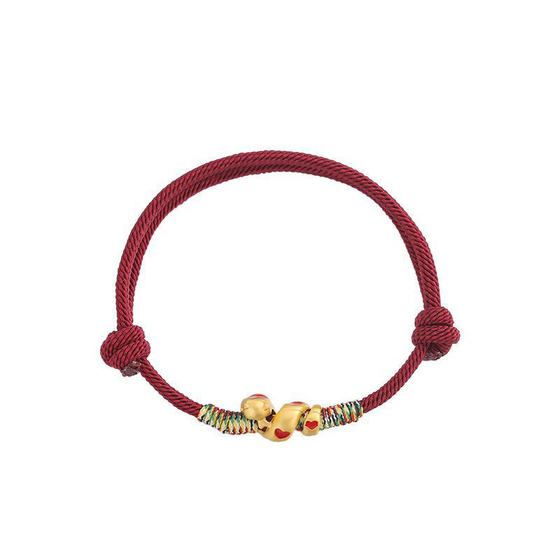 Buddha Stones Red String Copper Alloy Love Year Of The Snake Protection Braided Bracelet - image 9