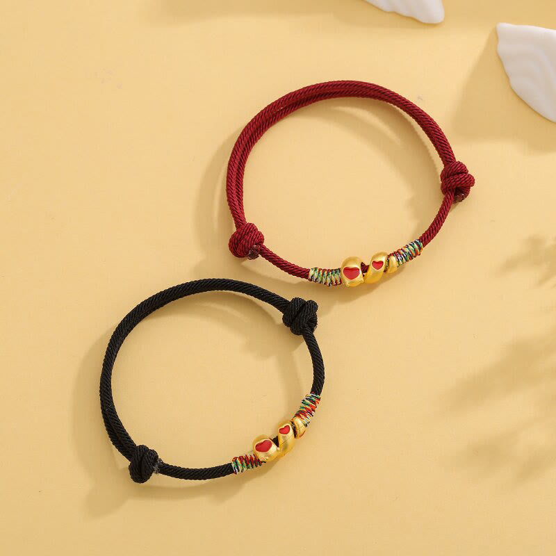 Buddha Stones Red String Copper Alloy Love Year Of The Snake Protection Braided Bracelet - image 2