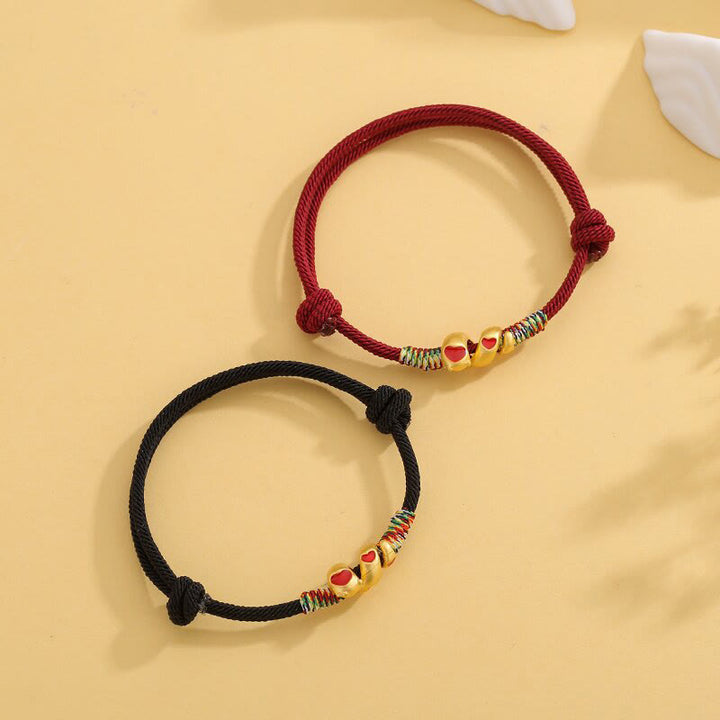 Buddha Stones Red String Copper Alloy Love Year Of The Snake Protection Braided Bracelet - image 2