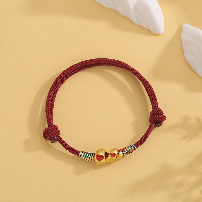 Buddha Stones Red String Copper Alloy Love Year Of The Snake Protection Braided Bracelet - Red String Copper Alloy Snake(Adjustable) - image 3