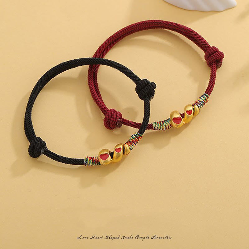 Buddha Stones Red String Copper Alloy Love Year Of The Snake Protection Braided Bracelet - image 1