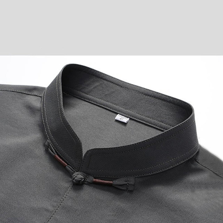 Buddha Stones Chinese New Year Embroidered Fu Tang Suit Hanfu Long Sleeve Top Pants Clothing Men's Set - image 6