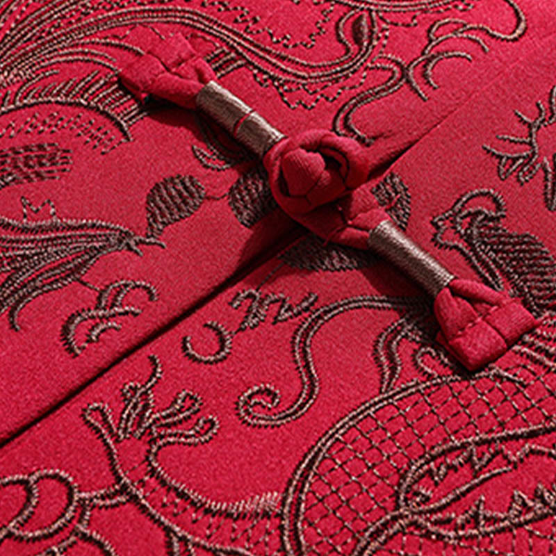 Buddha Stones Chinese New Year Embroidered Tang Suit Hanfu Traditional Uniform Long Sleeve Top Pants Clothing Men's Set - image 10