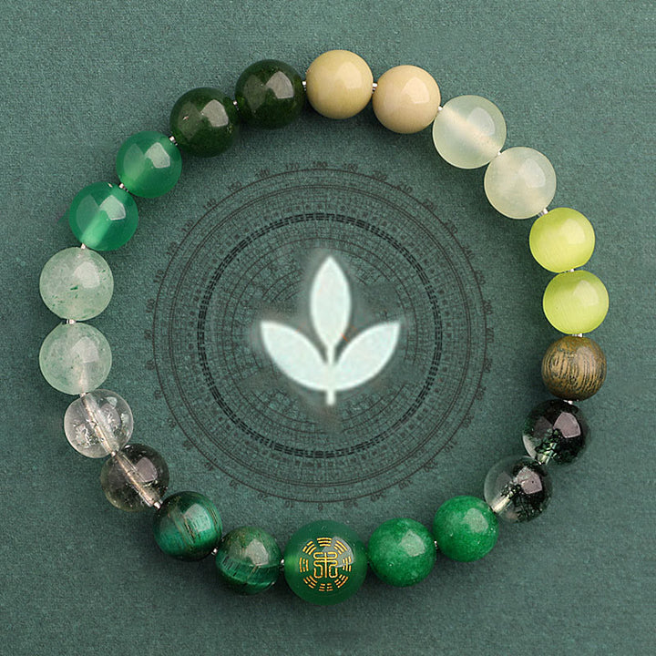 Buddha Stones Five Elements Various Agate Balance Luck Bracelet - image 9
