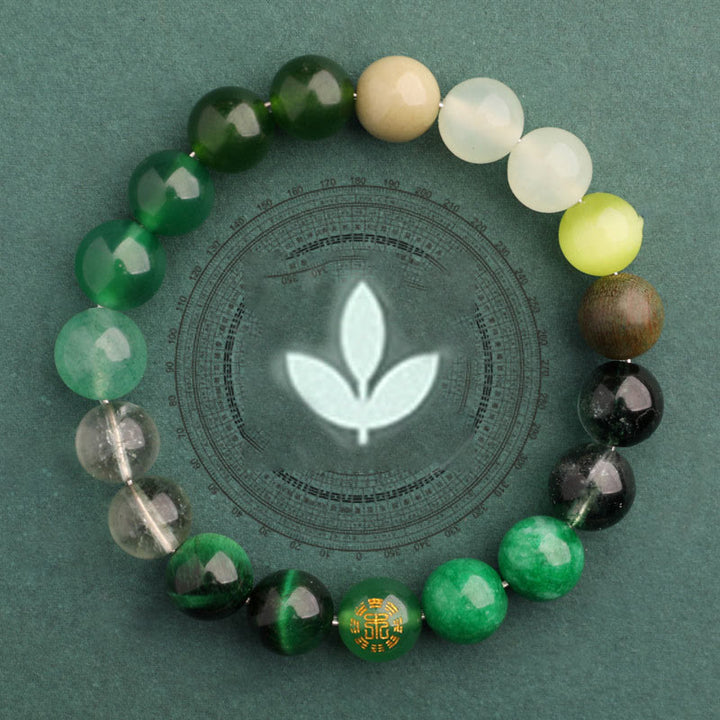Buddha Stones Five Elements Various Agate Balance Luck Bracelet - image 11