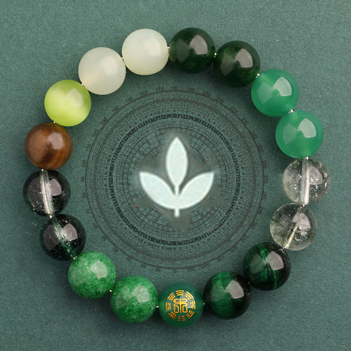 Buddha Stones Five Elements Various Agate Balance Luck Bracelet - image 13