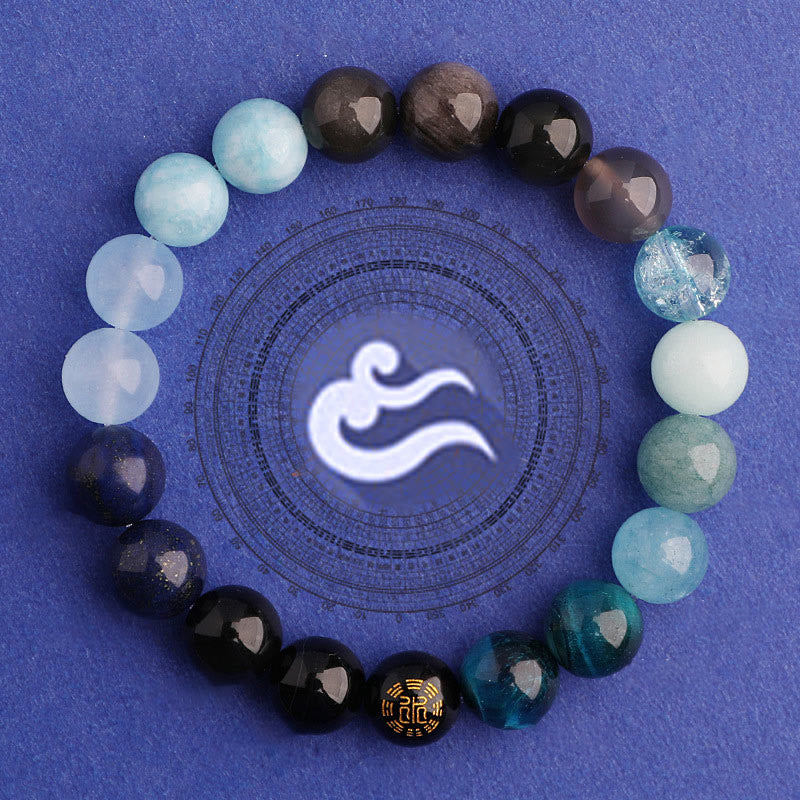 Buddha Stones Five Elements Various Agate Balance Luck Bracelet - image 26