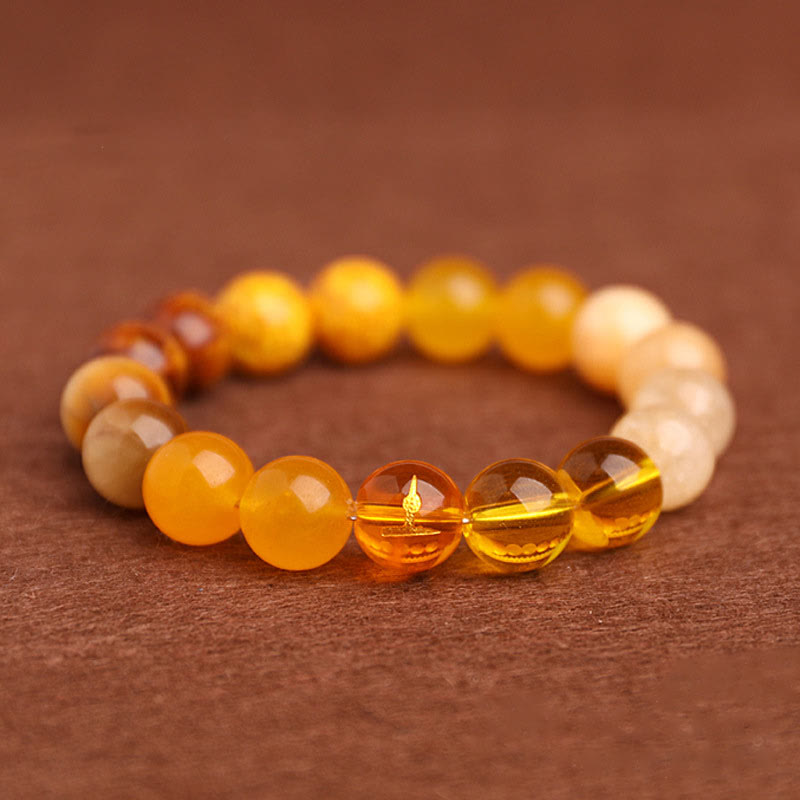 Buddha Stones Five Elements Various Agate Balance Luck Bracelet - image 45