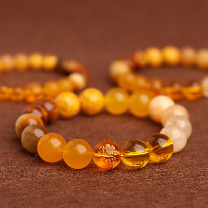 Buddha Stones Five Elements Various Agate Balance Luck Bracelet - image 44