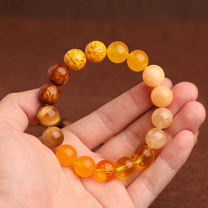 Buddha Stones Five Elements Various Agate Balance Luck Bracelet - image 51