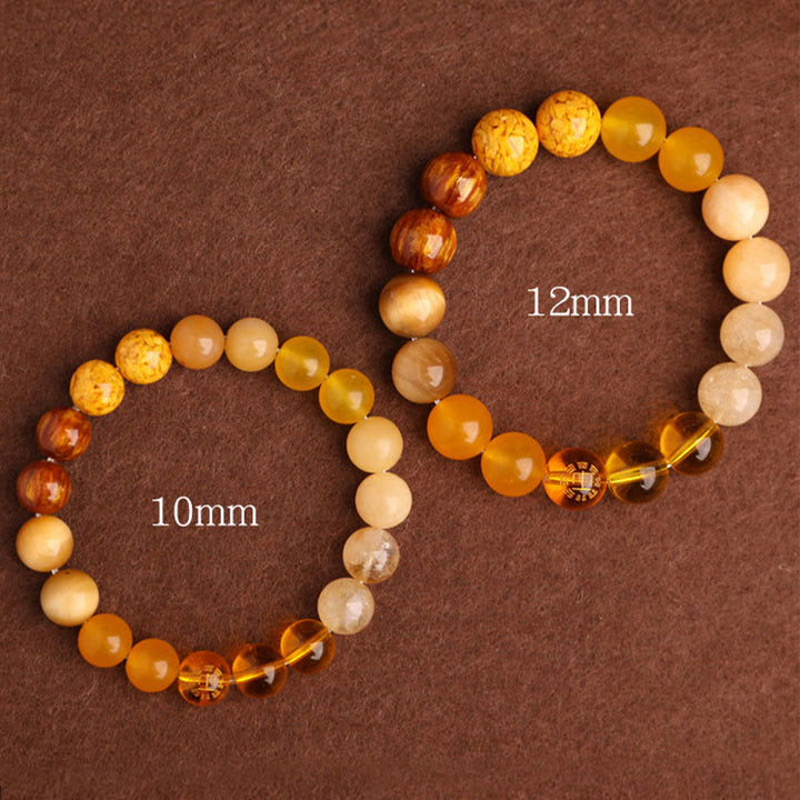 Buddha Stones Five Elements Various Agate Balance Luck Bracelet - image 43