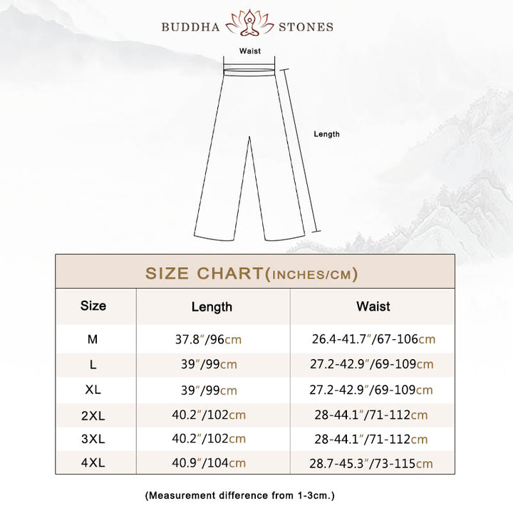 Buddha Stones 2Pcs Frog-Button Fu Character Dragon Bamboo Leaf Short Sleeve Shirt Pants Men's Set - image 6