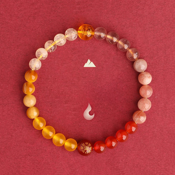 Buddha Stones Five Elements Various Agate Crystal Black Onyx Green Chalcedony Aquamarine Wisdom Bracelet - image 36