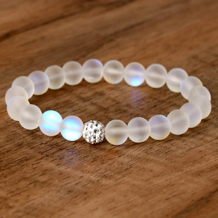 Buddha Stones Glitter Stone Zircon Healing Bracelet - image 2