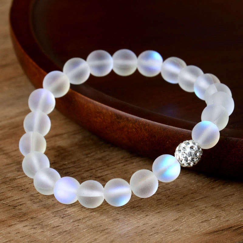 Buddha Stones Glitter Stone Zircon Healing Bracelet - Glitter Stone(Wrist Circumference: 14-16cm) - image 0