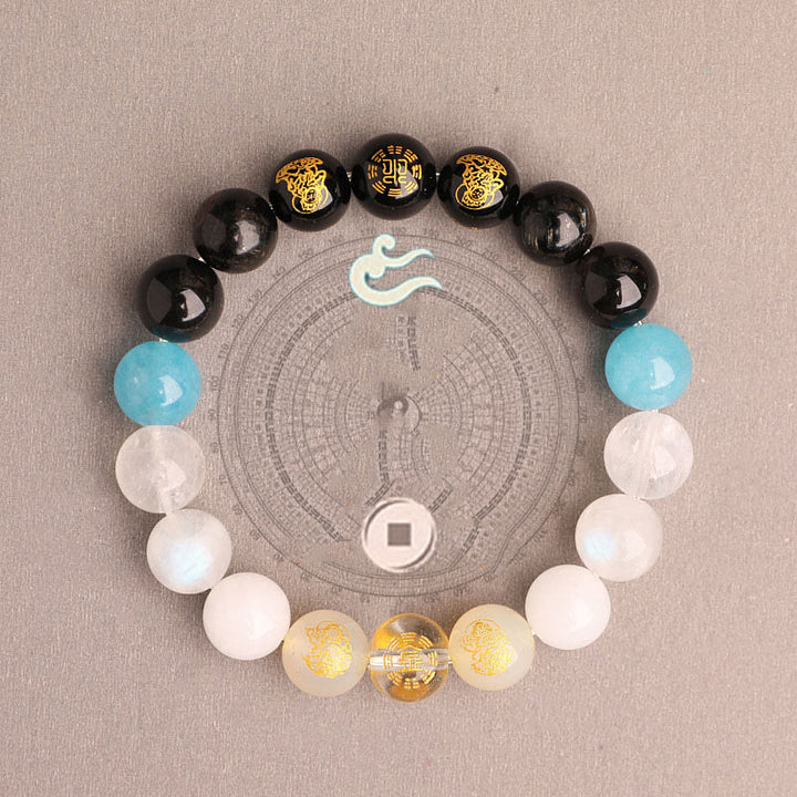 Buddha Stones Five Elements Various Agate Crystal South Red Agate Strawberry Quartz Sun Stone Citrine Luck Bracelet - image 38