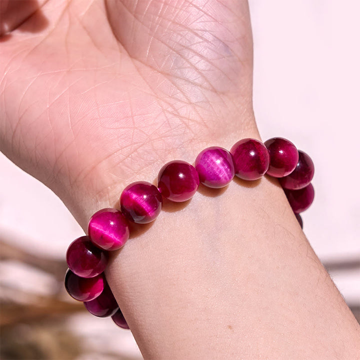Buddha Stones Red Tiger Eye Calm Bracelet - image 1