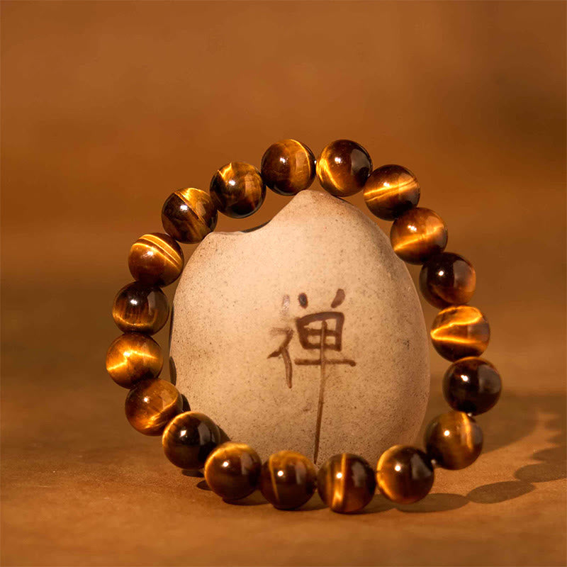 Buddha Stones Tiger Eye Strength Bracelet - image 1