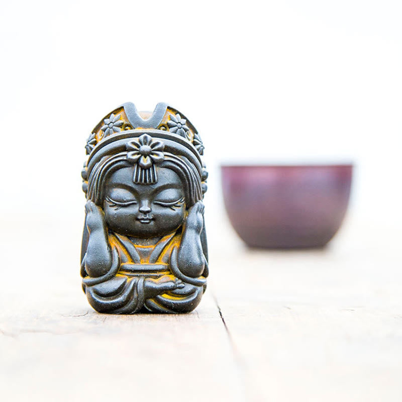 Buddha Stones Handmade Zakiram Iron Powder Rust Cast Resin Statue Zen Home Decoration - image 20
