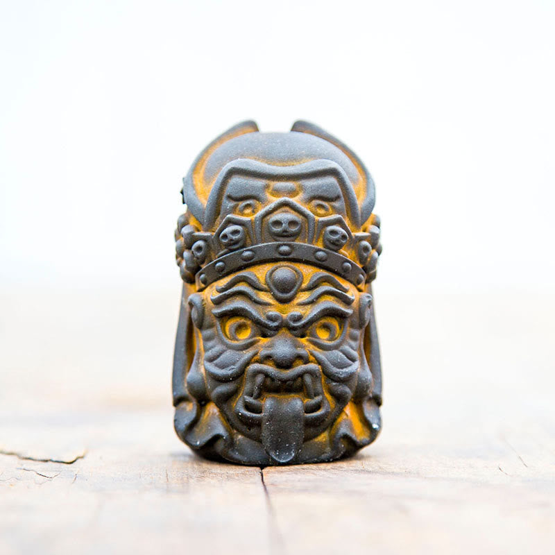 Buddha Stones Handmade Zakiram Iron Powder Rust Cast Resin Statue Zen Home Decoration - image 12