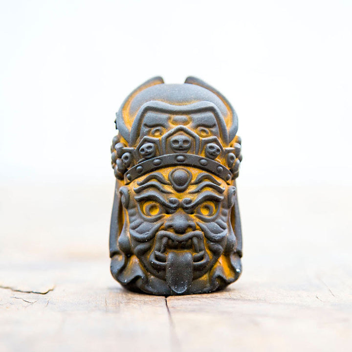 Buddha Stones Handmade Zakiram Iron Powder Rust Cast Resin Statue Zen Home Decoration - image 12