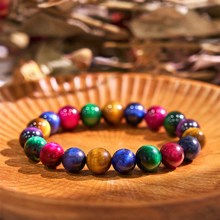 Buddha Stones Tiger Eye Resolve Courage Bracelet - 0.39 in (10 mm) - image 16