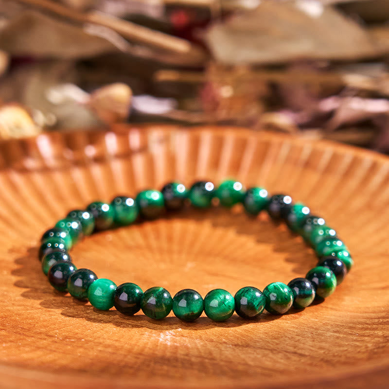 Buddha Stones Tiger Eye Growth Healing Energy Bracelet - Tiger Eye - 6mm - image 0
