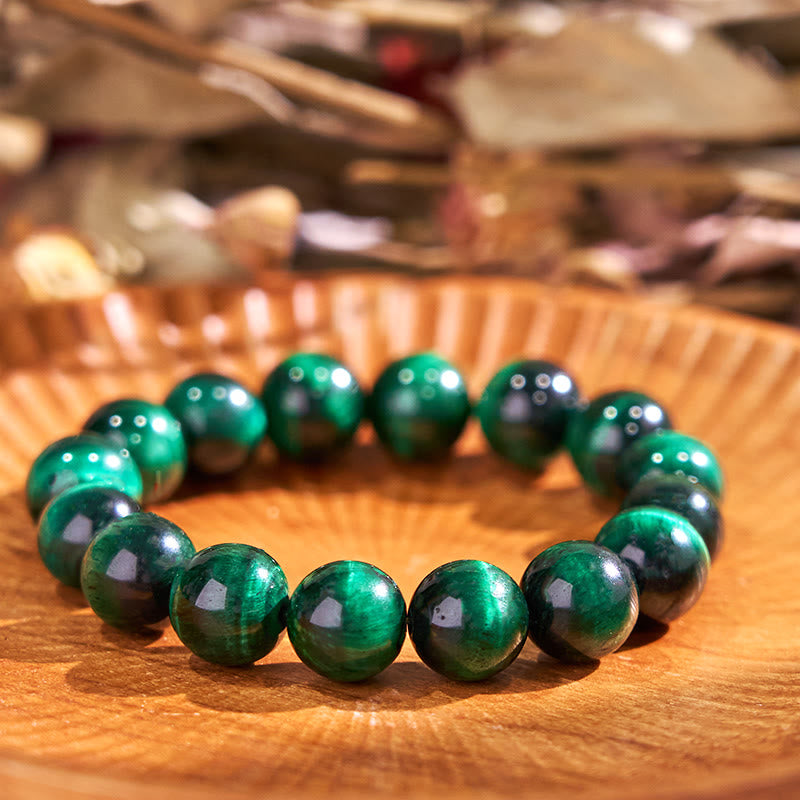 Buddha Stones Tiger Eye Growth Healing Energy Bracelet - Tiger Eye - 12mm - image 7