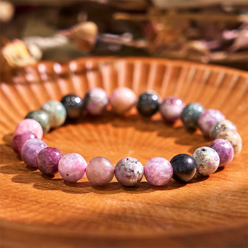 Buddha Stone Rainbow Tourmaline Positive Bracelet - Tourmaline(Wrist Circumference: 14-16cm) - image 0