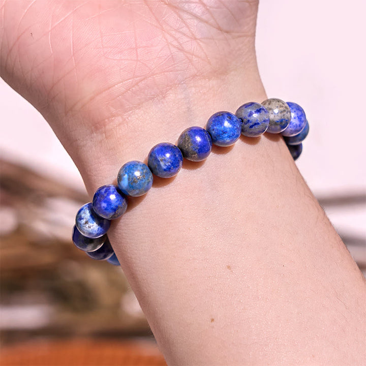 Buddha Stone Lazurite Lapis Lazuli Positive Balance Bracelet - image 2