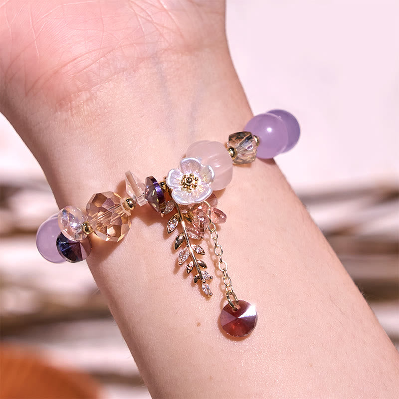 Buddha Stones Blue Crystal Amethyst Sun Stone Green Aventurine Healing Bracelet - image 15