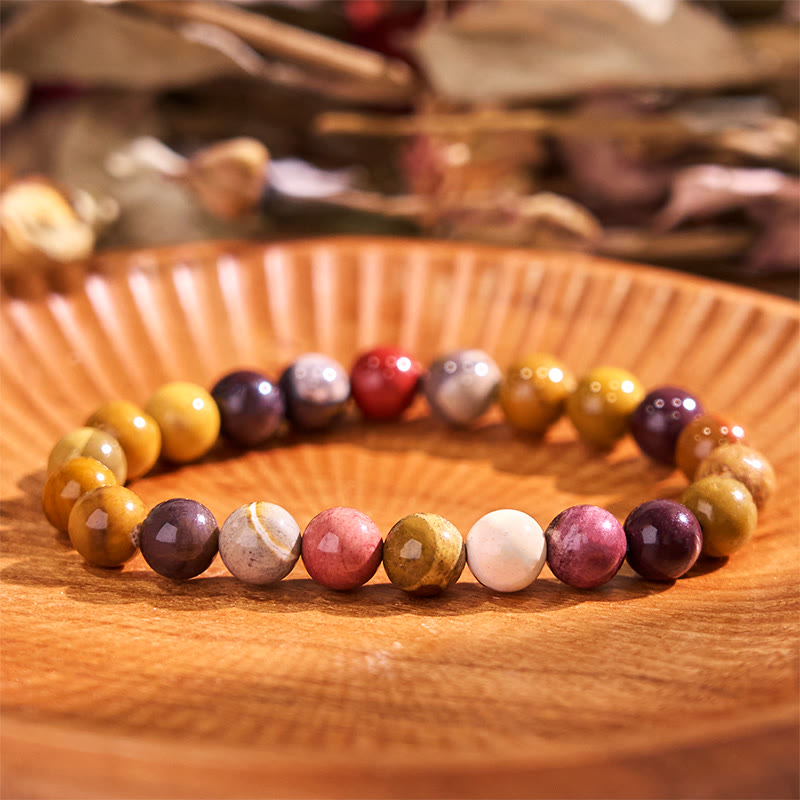 Buddha Stone Mookaite Emotional Growth Bracelet - image 1
