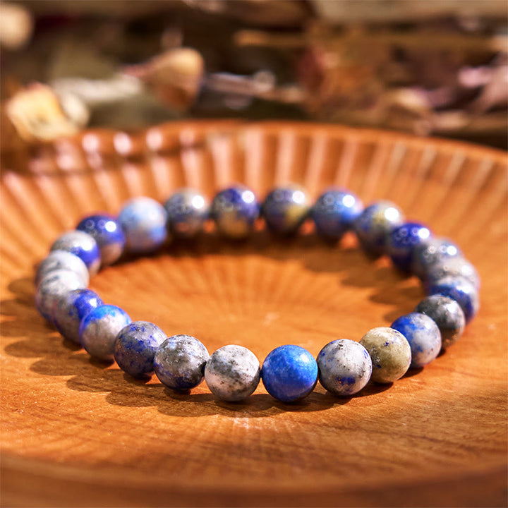 Buddha Stone Lazurite Lapis Lazuli Self Care Positive Bracelet - image 6