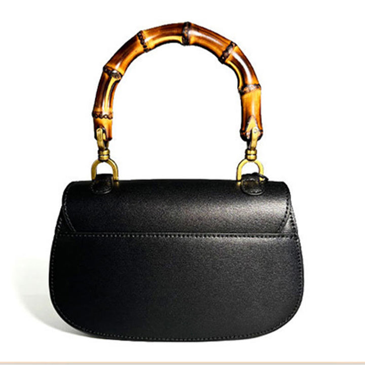 Buddha Stones Curve Bamboo Handle Xiangyunsha Silk Crossbody Bag Hangbags - image 9