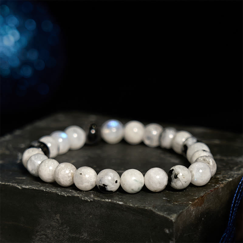 Buddha Stones Rainbow Moonstone Harmony Bracelet - image 1