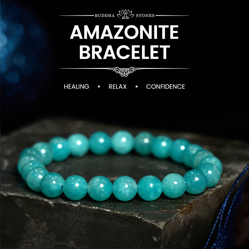 Buddha Stones Amazonite Positive Balance Bracelet - Amazonite(Wrist Circumference: 14-16cm) - image 0