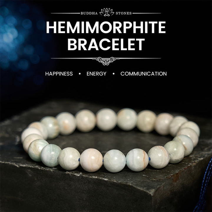 Buddha Stones Hemimorphite Calm Energy Bracelet - Hemimorphite(Wrist Circumference: 14-16cm) - image 0
