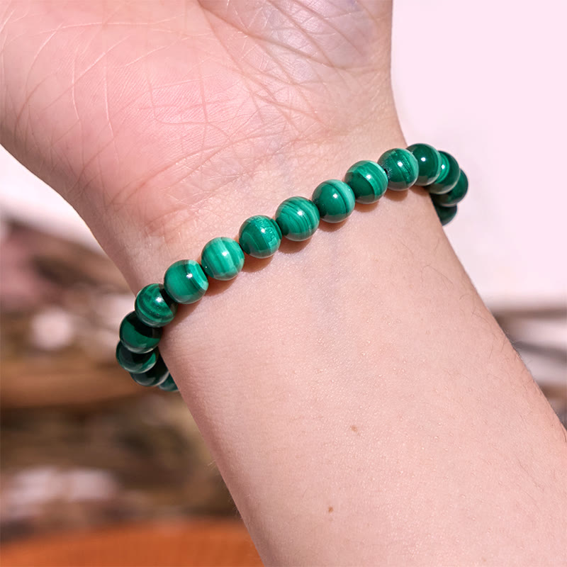 Buddha Stones Natural Malachite Protection Calmness Bracelet - image 1