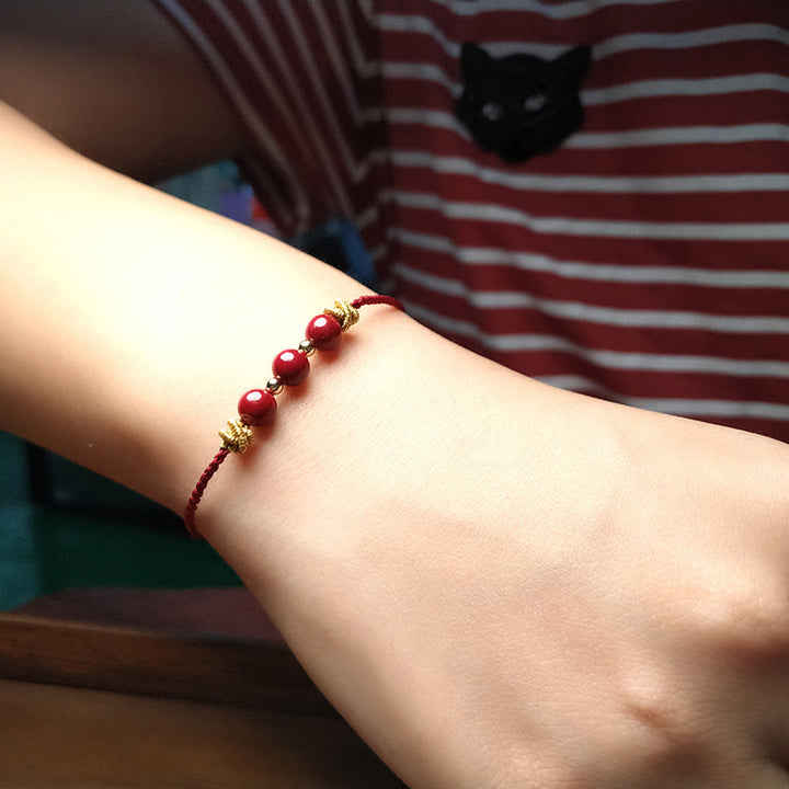 Buddha Stones Colorful String Cinnabar Calm Bracelet - image 13