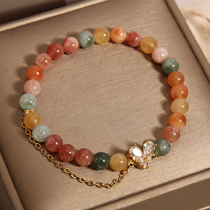 Buddha Stones Citrine Green Crystal Prosperity Bracelet - image 4